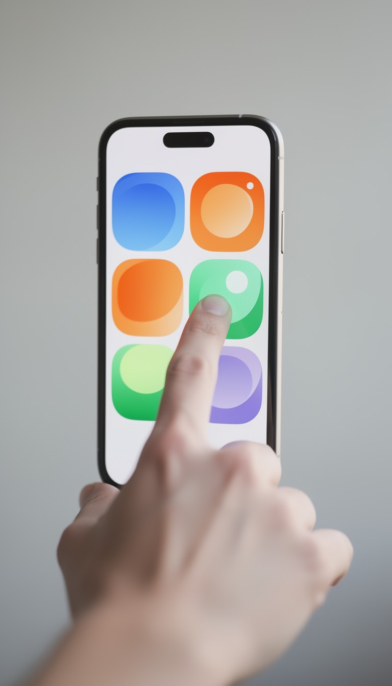 Free Selecting Colorful Apps Image - Smartphone, Hand, Touchscreen ...