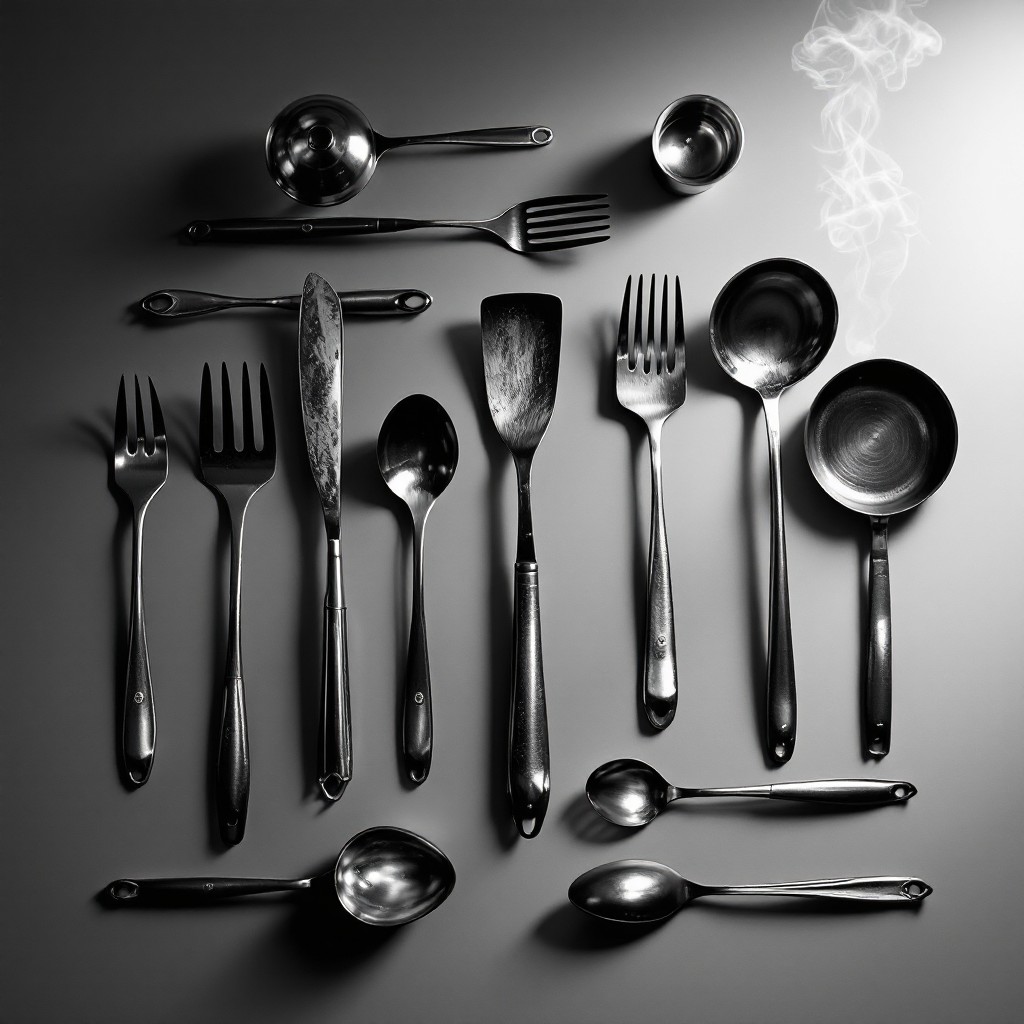 Free Silverware in Shadow Image - Silverware, Utensils, Minimal ...