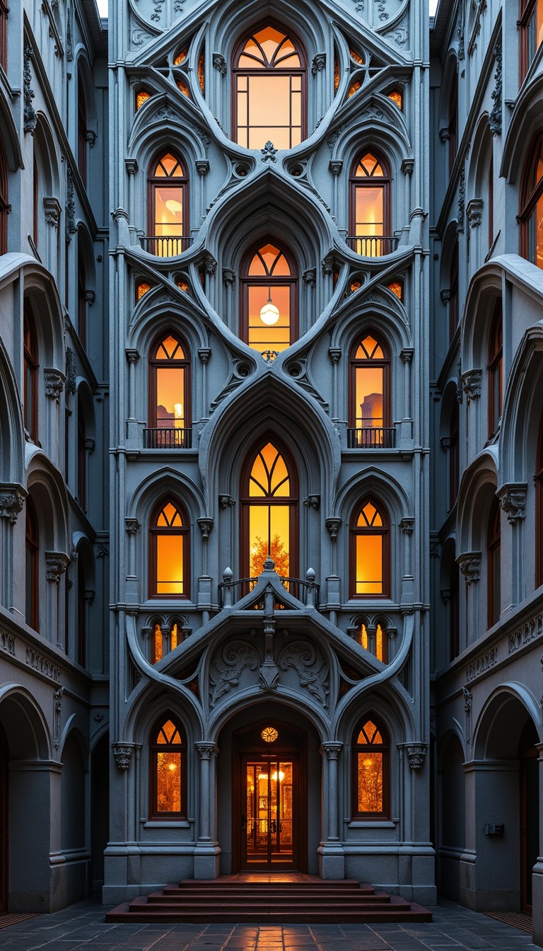 Free Gothic Windows Illuminated Image - Gothic, Cathedral, Architecture ...