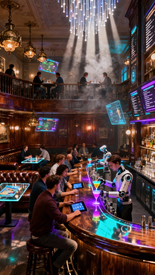 Free Futuristic Bar Experience Image - Futuristic, Cyberpunk, Bar ...