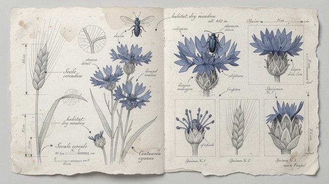 Free Botanical Study Sketches Image - Botanical, Illustration ...