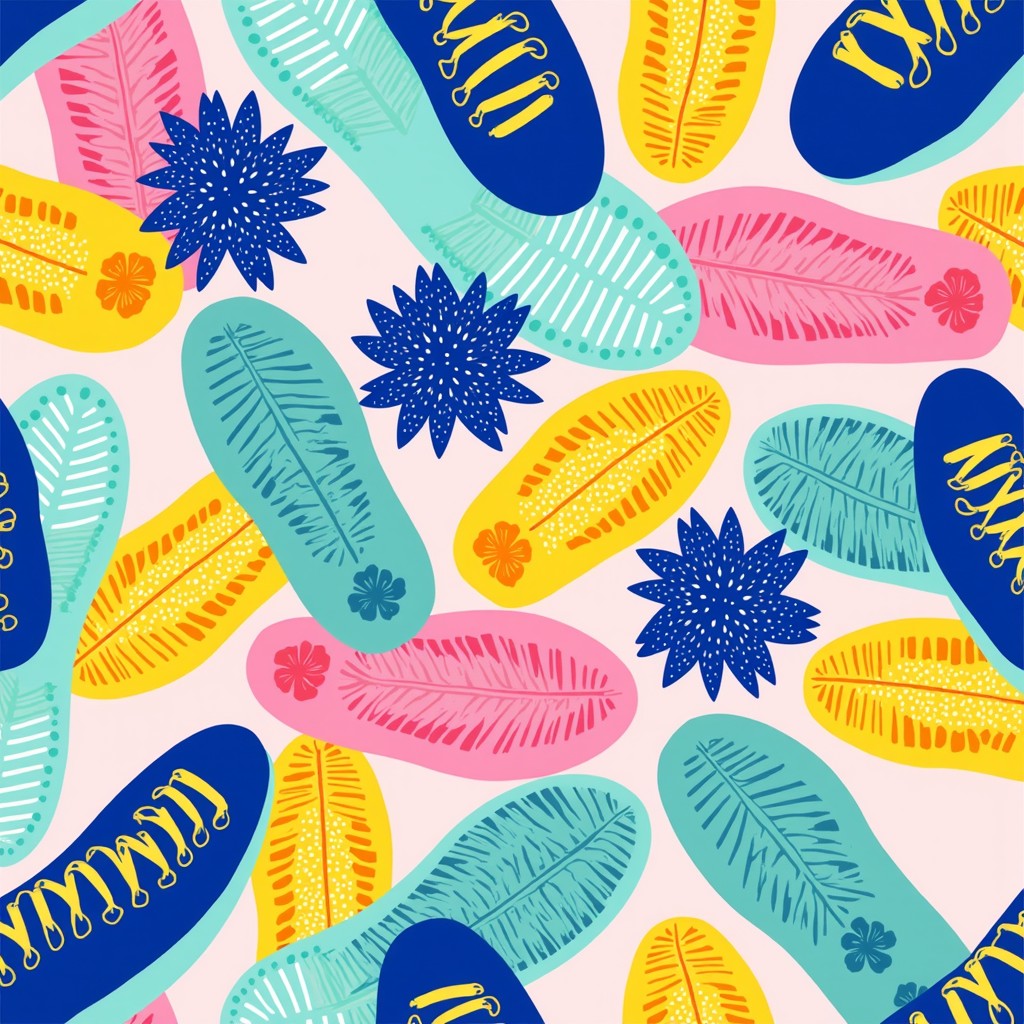 Free Playful Shoe Pattern Image - Abstract, Playful, Geometric ...