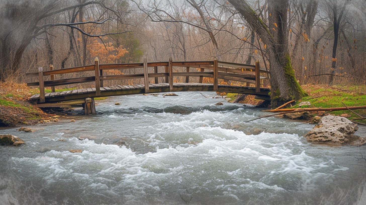 Free Rustic Wooden Bridge Image - Bridge, Creek, Forest | Download at ...