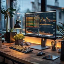 Free Home trading setup Image - Trading, Desk, Computer | Download at ...