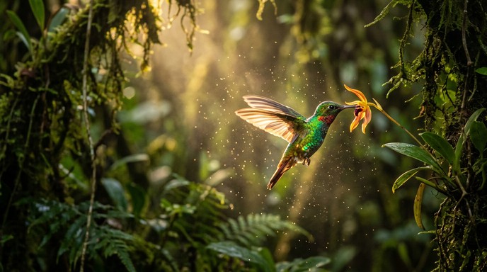 Free Hummingbird's Golden Spiral Image - Hummingbird, Nectar ...