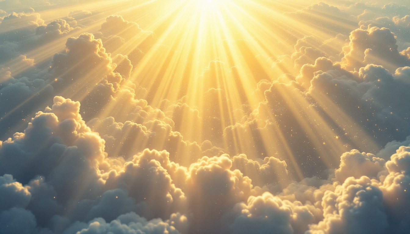 Free Heavenly Light Breaks Image - Sunbeams, Rays, Clouds | Download at ...