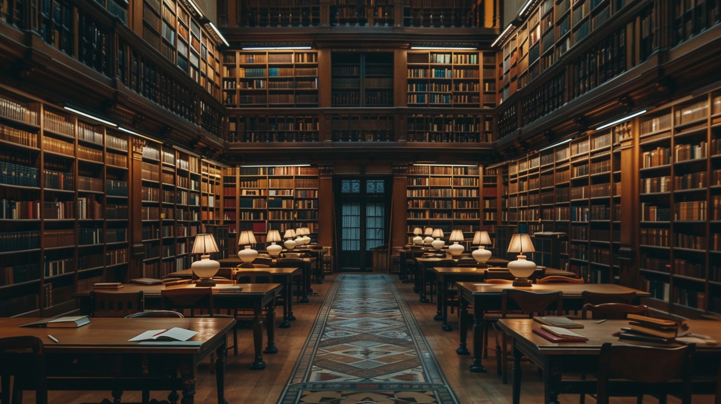 Free Grand Library Interior Image - Library, Books, Shelves | Download ...