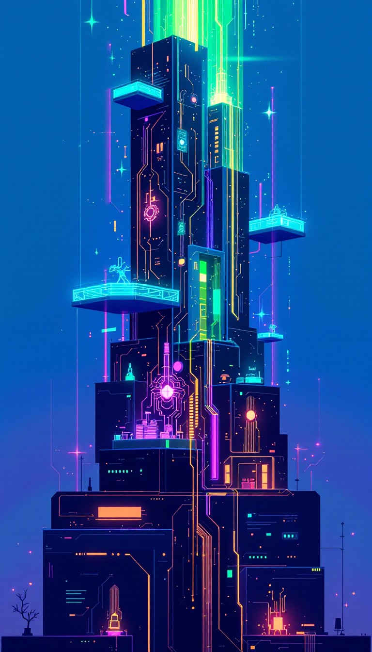 Free Cyberpunk Research Tower Image - Cyberpunk, Laboratory, Tower ...