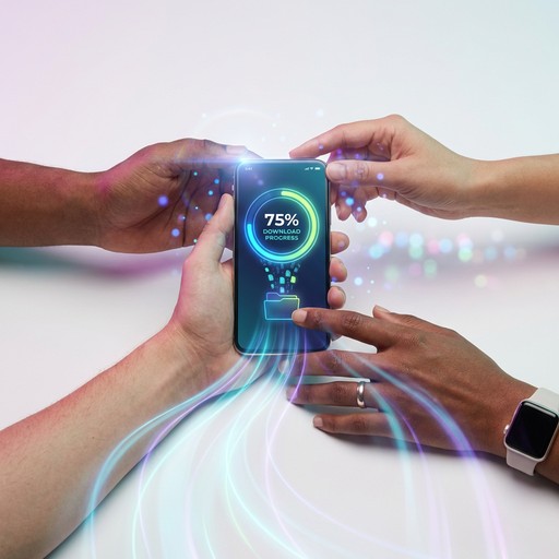 Free Digital Data Transfer Image - Smartphone, Download, Downloading ...