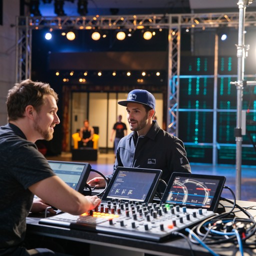 Rehearsal Performance Tech Example Free Backstage Theater Technology Image - Theater, Technician ...
