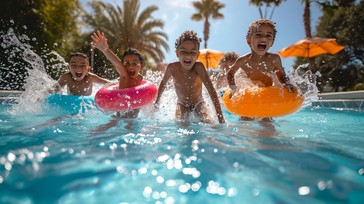 Free Pool Fun Time Image - Children, Pool, Summer | Download at StockCake