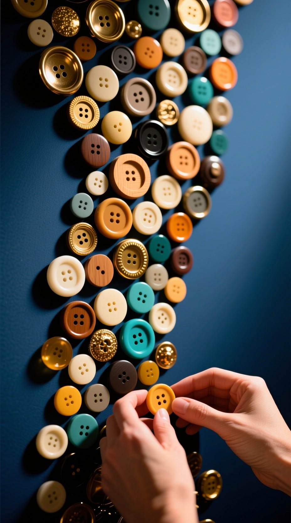 Free Button Mosaic Creation Photo - Buttons, Mosaic, Crafting ...