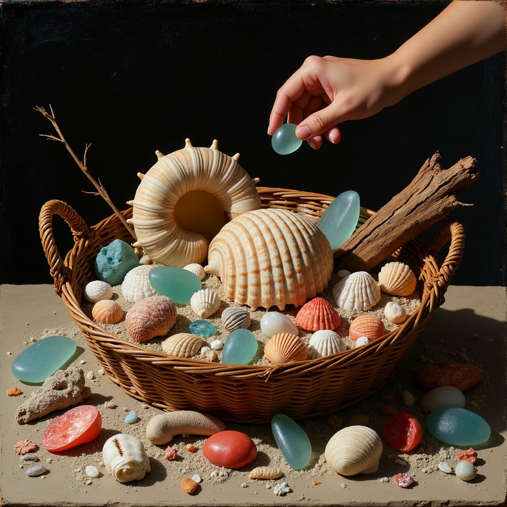 Treasure Shell Free Coastal Treasure Collection Image - Shells, Seashells, Basket ...