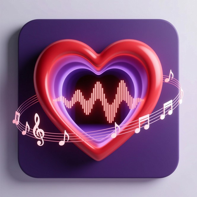 Free Musical Heart Portal Image - Heart, Audio, Soundwave | Download at ...