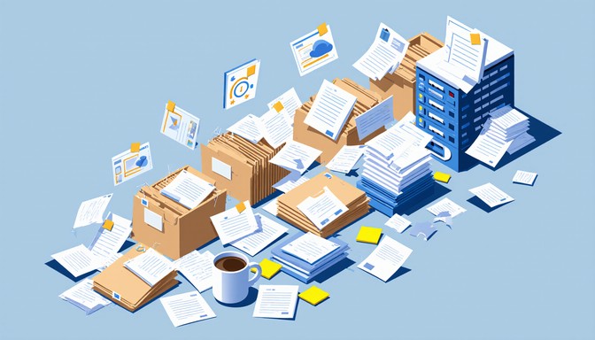 Free Digital Paper Chaos Image - Paperwork, Isometric, Office ...