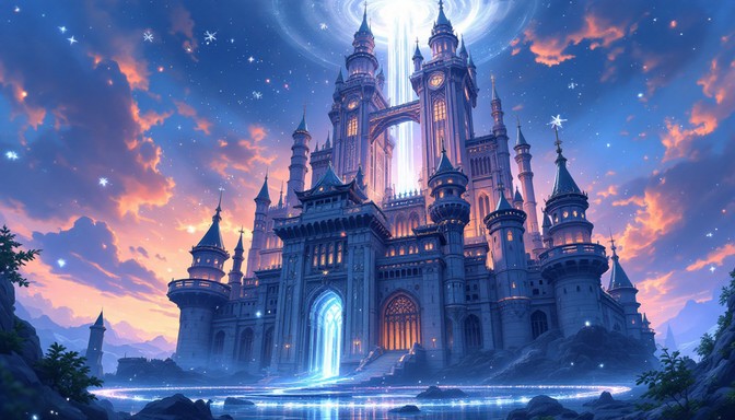 Free Magical Castle Twilight Image - Castle, Fantasy, Anime | Download ...