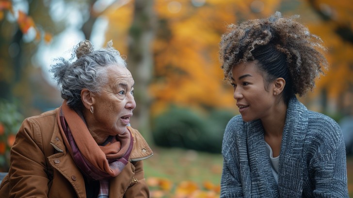 Free Generational autumn conversation Image | Download at StockCake