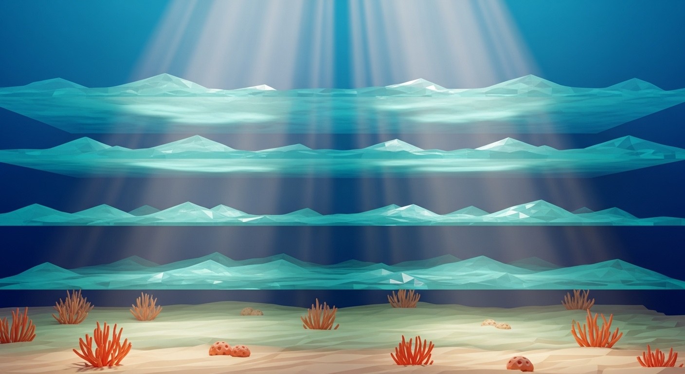 Free Layered Ocean Geometry Photo - Underwater, Geometric, Ocean ...