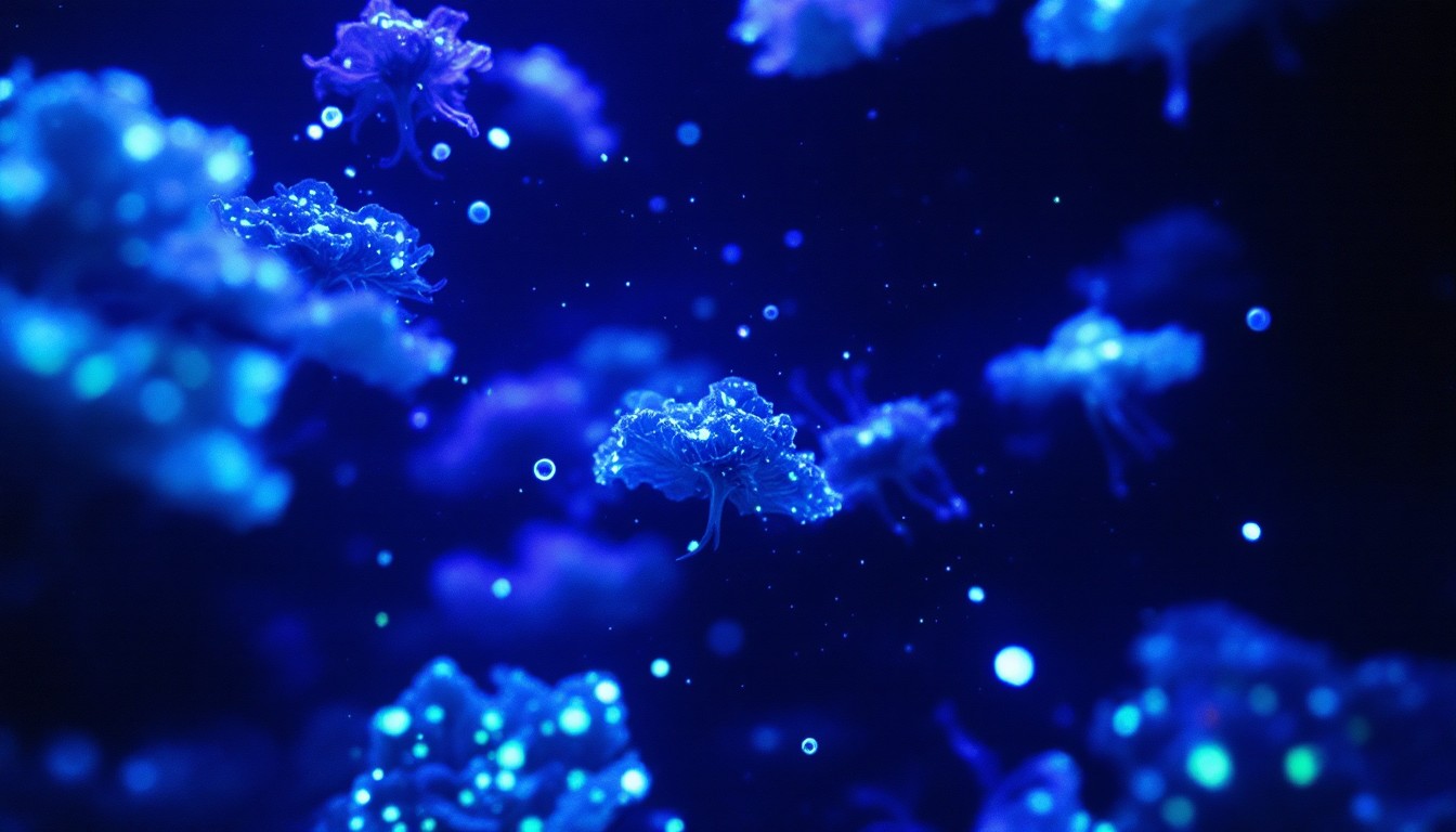 Free Luminous Blue Mystery Image - Bioluminescent, Ethereal, Blue ...