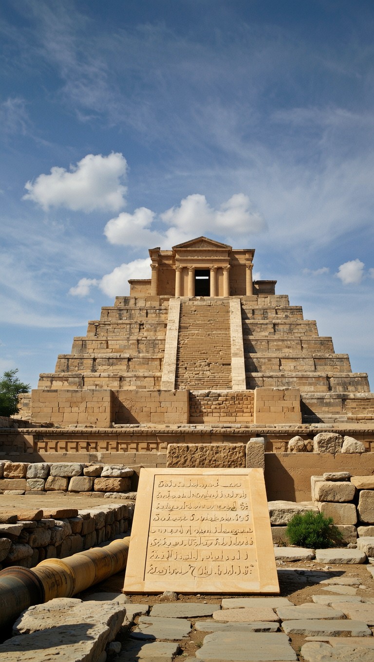 Mesopotamian Ziggurats And Egyptian Pyramids