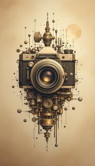 Free Deconstructed Camera Art Image - Vintage, Camera, Watercolor ...