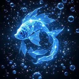 Free Cosmic Fish Constellation Image - Fish, Pisces, Constellation ...