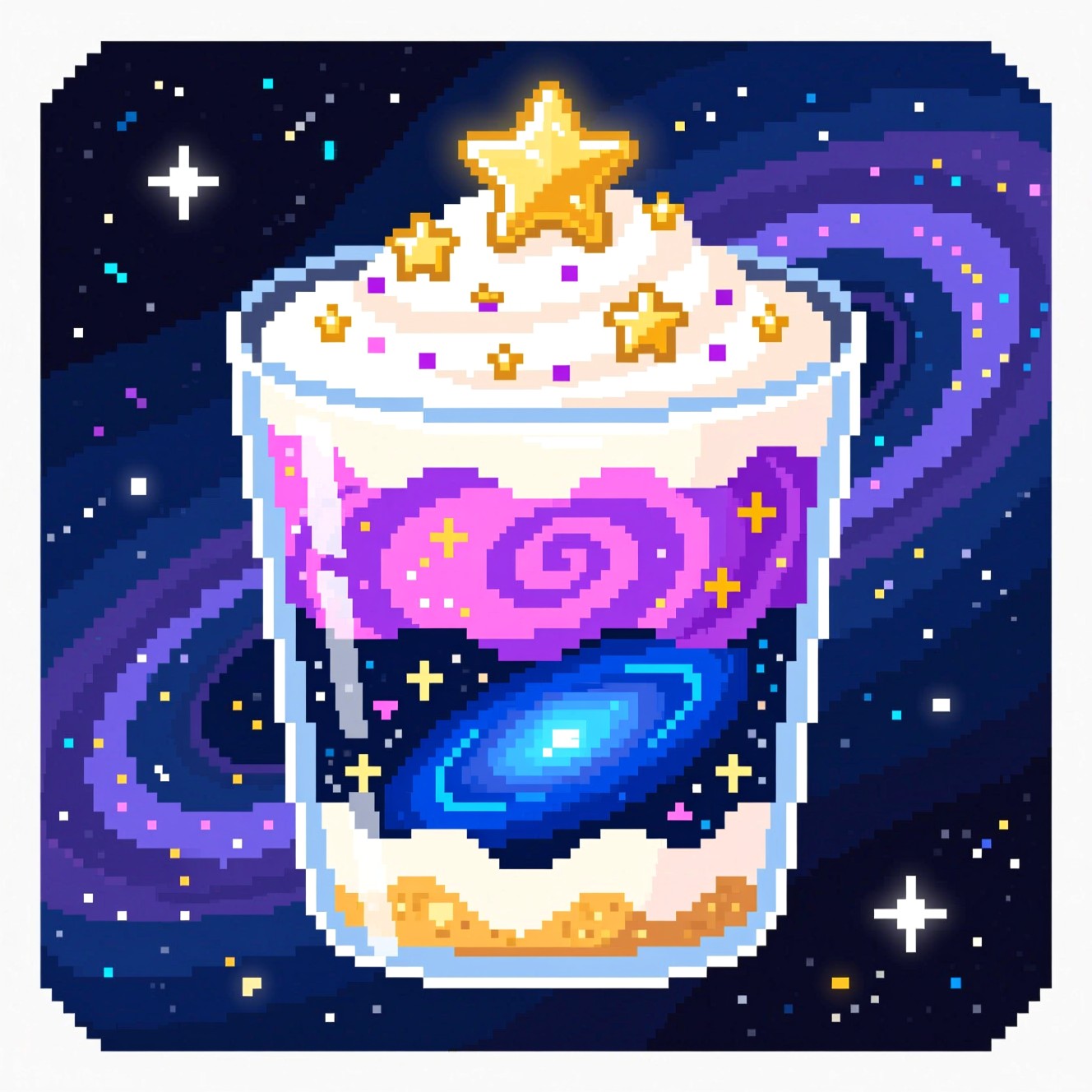 Free Galactic Pixel Parfait Image - Cosmic, Parfait, Pixel | Download ...