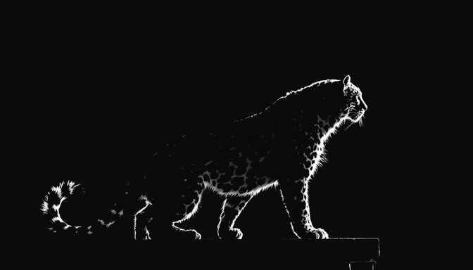 Free Leopard's Dramatic Profile Image - Leopard, Monochrome, Wildlife ...