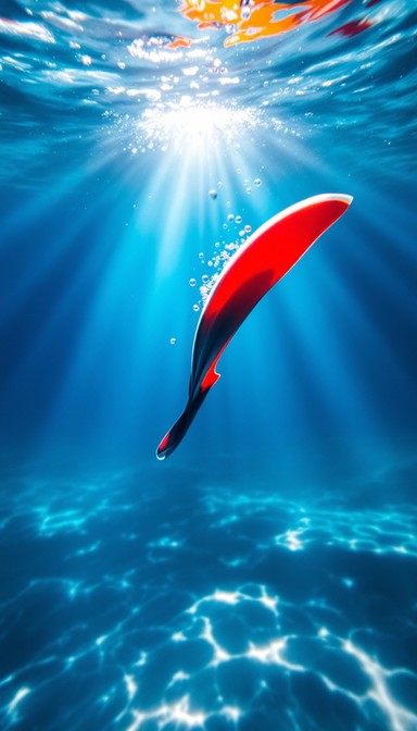 Free Fin Meets Light Image - Underwater, Fin, Red | Download at StockCake
