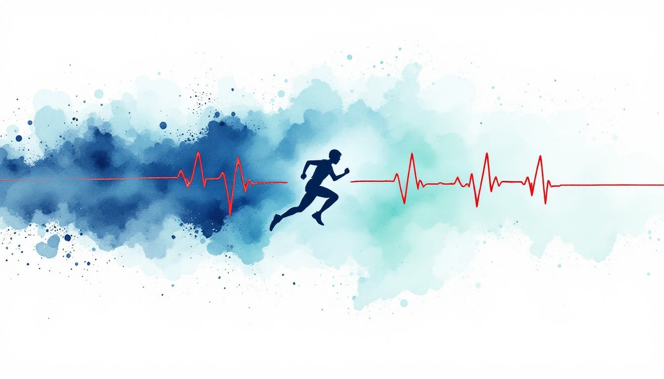 Free Pulse Through Motion Image - Watercolor, Fitness, Running ...
