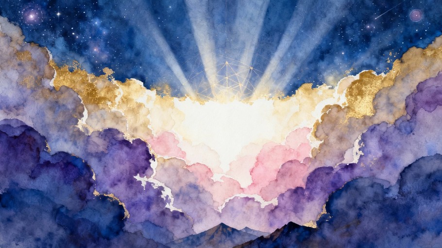 Free Divine Celestial Radiance Image - Watercolor, Celestial, Divine ...
