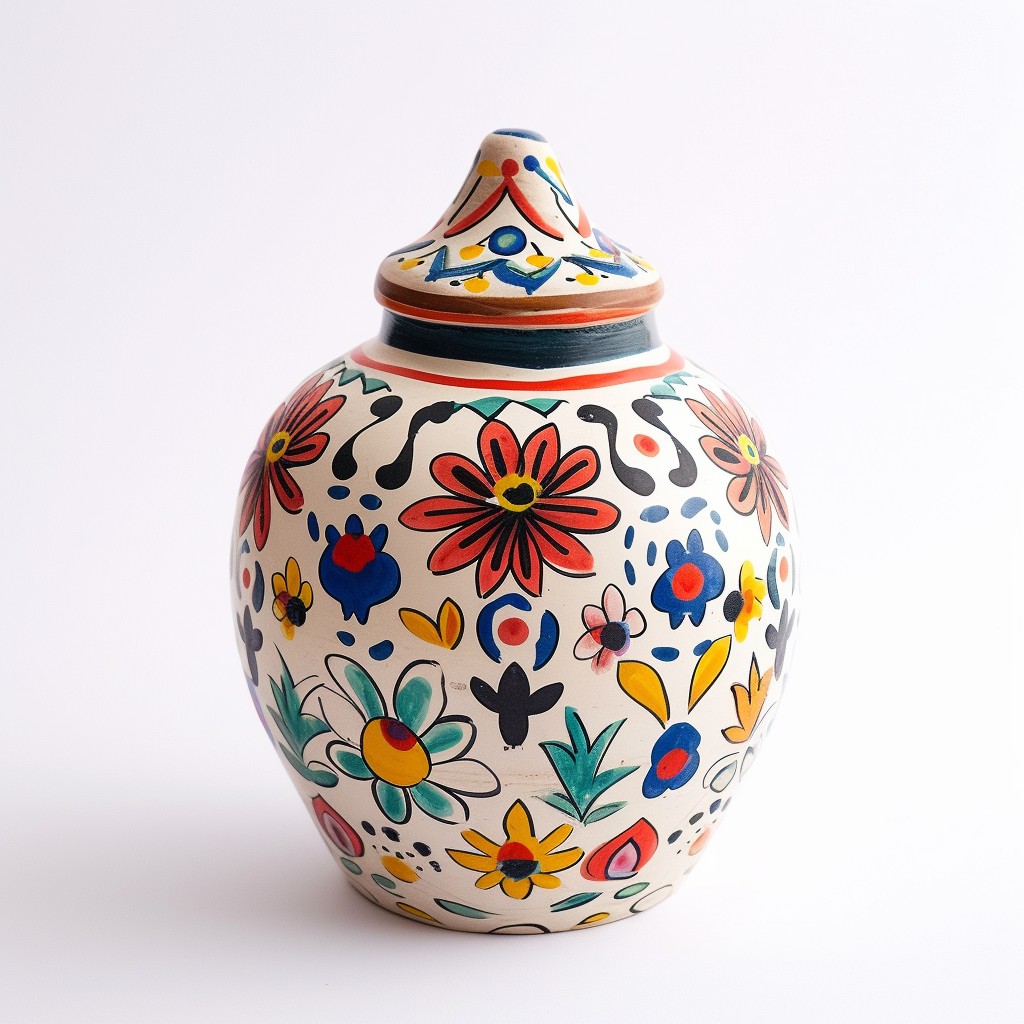 Free Colorful Decorative Pot Image - Pottery, Floral, Hand-painted ...