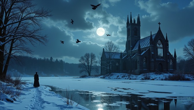 Gothic Cold Free Frozen Gothic Tower Image - Gothic, Winter, Raven | Download at ...