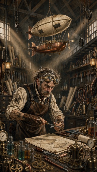 Balloon Inventor Download Steampunk Inventor's Workshop Image - Steampunk, Inventor ...