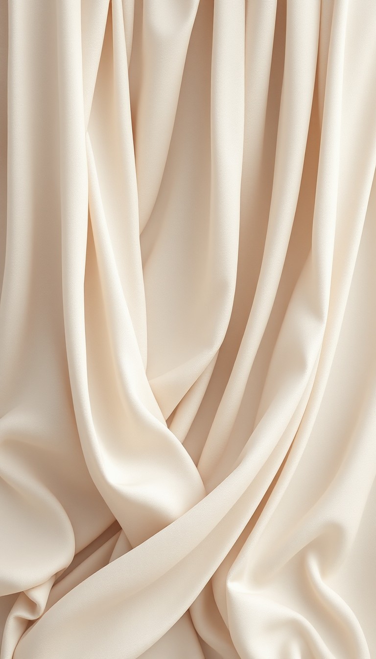 Structured Ivory Drape Free Cascading Ivory Drapery Image - Fabric, Textile, Drapery ...