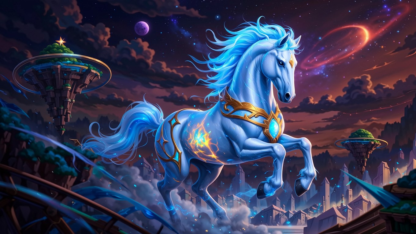 Cosmic Trix Free Cosmic Horse Gallops Image - Horse, Cosmic, Fantasy | Download at ...