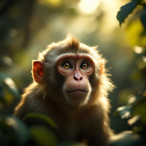 Contemplative Monkey Free Sunlit Jungle Wisdom Image - Monkey, Primate, Jungle | Download at ...