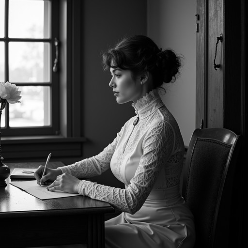 Free Contemplative writing moment Image | Download at StockCake