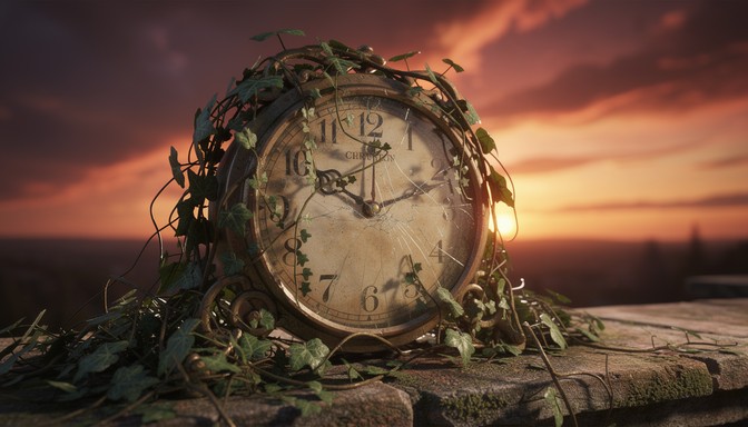 Forever Time Clock Free Time Stands Still Image - Clock, Time, Sunset | Download at StockCake