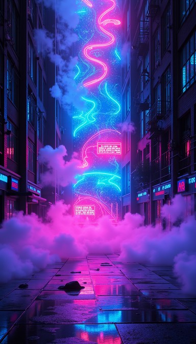 Free Neon Wave City Image - Cyberpunk, Neon, Futuristic | Download at ...