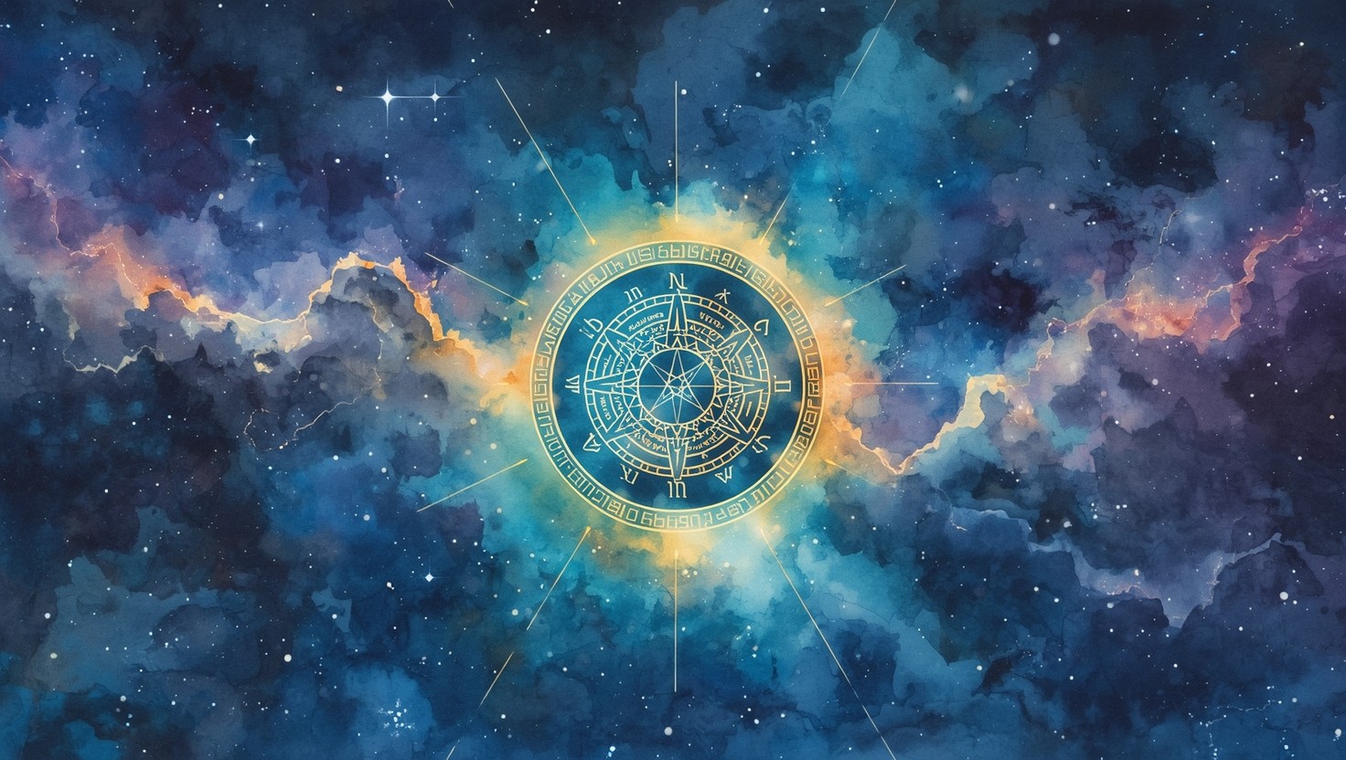 Free Celestial Magic Circle Image - Watercolor, Magic, Celestial ...