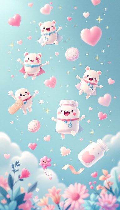 Free Cute Medical Friends Image - Medical, Kawaii, Illustration ...