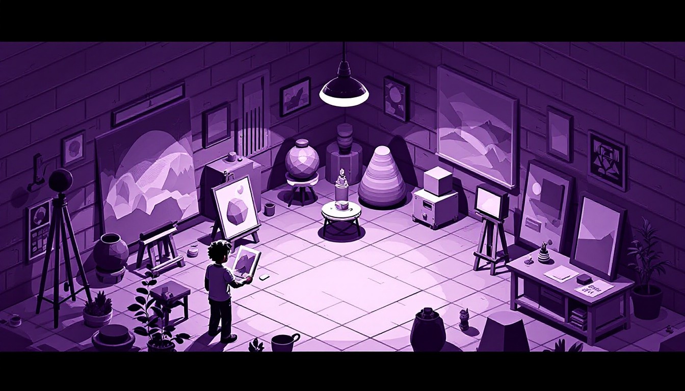 Free Purple Pixel Studio Photo - Pixel, Isometric, Purple | Download at ...