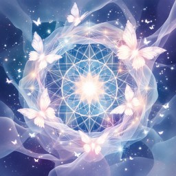 Free Celestial Butterfly Dance Image - Butterfly, Spiral, Ethereal ...