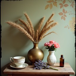 Free Vintage Botanical Tableau Image - Vintage, Botanical, Brass ...