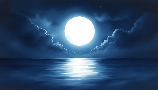 Free Moonlit Ocean Night Image | Download at StockCake