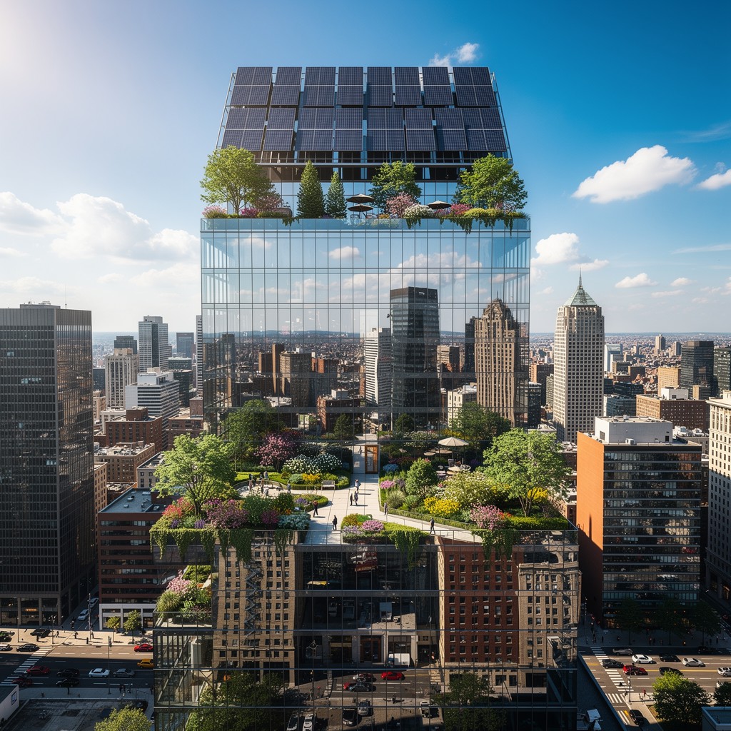Free Green Urban Tower Image - Skyscraper, Sustainable, Eco-friendly ...