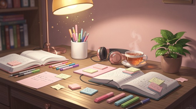 Free Serene Study Space Image - Study, Tranquil, Purple | Download at ...