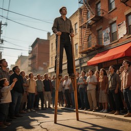 Free Towering Street Performance Image - Street, Performer, Stilts ...