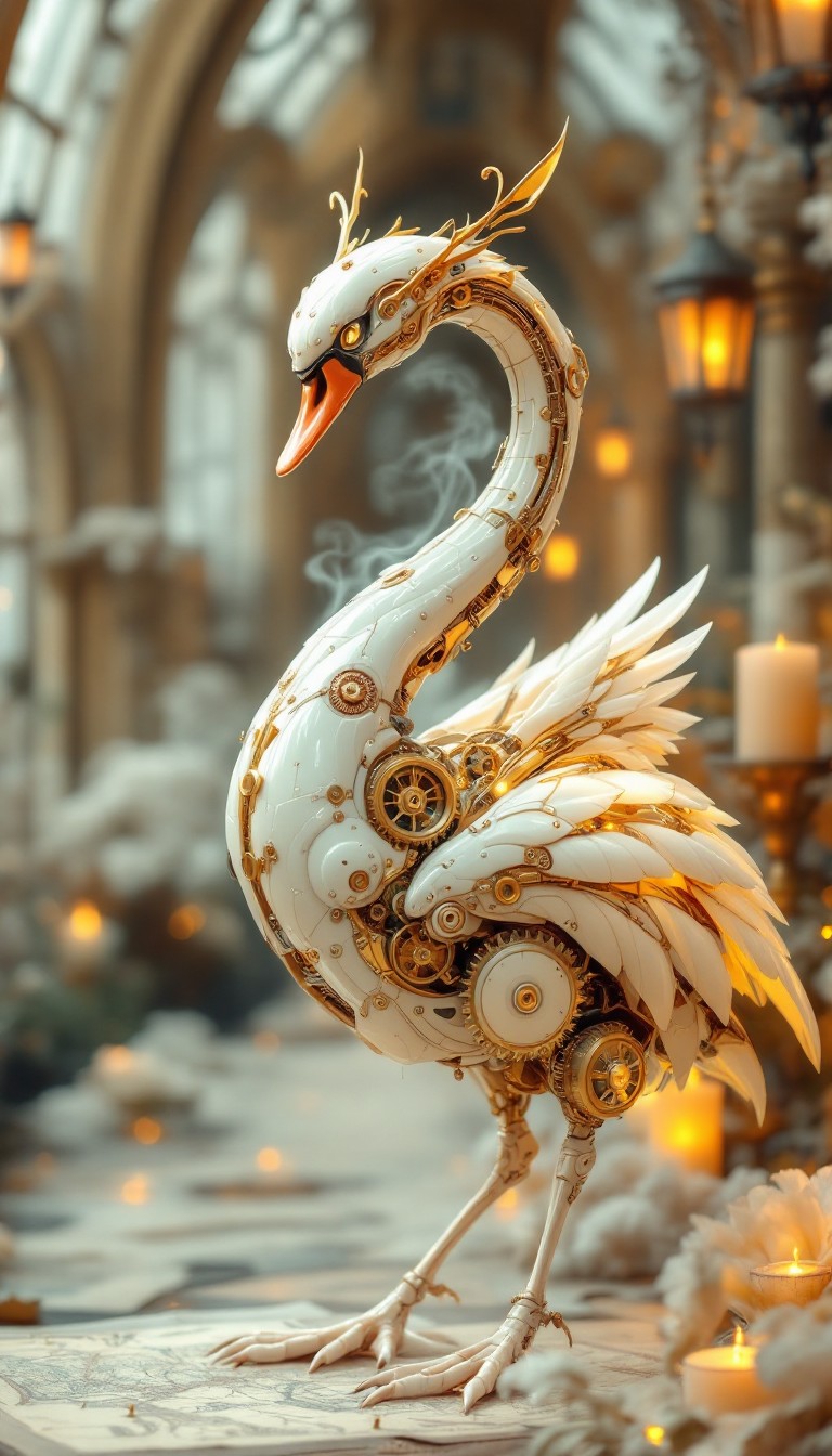 Free Clockwork Swan Dreams Image - Steampunk, Clockwork, Swan ...